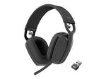 Logitech Zone Vibe 125 Headset, Wireless Bluetooth 30M, 1.3M Cable Length, 185G, Graphite Colour