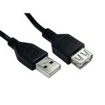 Cables Direct USB Data Transfer Cable - 5 m - Type A Male USB - Type A Female USB