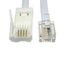 BT - RJ11 Crossover Cable 10m White