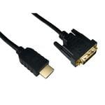 Cables Direct 15m HDMI To DVI D Cable