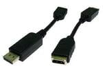 Novatech Display Port To HDMI Cable - 15cm