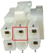 PCIe Power Cable - Square Pin 5