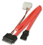 Slimline SATA Cable with 5.25inch PSU Power Connection 20 inch