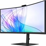 Samsung ViewFinity S6 S34C652VAU 34inch Class Webcam UW-QHD Curved Screen LED Monitor - 21:9 - Black
