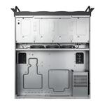 Silverstone 6U 12-Bay Rackmount Chassis equipped with dual PSU compatibility, triple 360mm radiator support