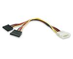 Startech LP4 to 2x SATA Power Y Cable Adapter - 30cm