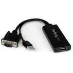 Startech VGA to HDMI portable Adapter Convertor w/ USB Power Andamp; PC Audio