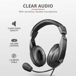 Trust Quasar Wired Over-the-head Stereo Headset - Black