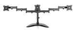 V7 Triple Monitor Stand for up to 13inch to 27inch Monitors - Desktop Stand