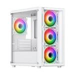 Vida Lucid White ARGB Gaming Mini Tower Chassis