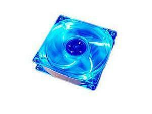 Akasa 80mm Blue LED Case Fan, Blue Frame