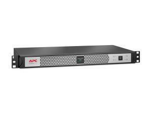 APC Smart-UPS SC SCL500RMI1UC  UPS (rack-mountable) AC 230 V 400 Watt 500 VA Ethernet 10/100, USB output connectors: 4 1U black, silver for P/N: AR106V, AR4018SPX432