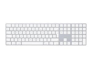 Apple Magic Scissors Keyboard - Wireless Connectivity - Bluetooth - Silver, White - English UK - Compatible with Computer Mac, iOS - QWERTY Keys Layout