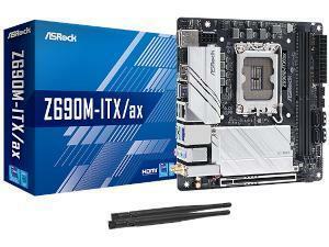 Asrock Z690M-ITX/ax Intel Z690 Chipsrt Socket 1700 Motherboard                                                                                                     