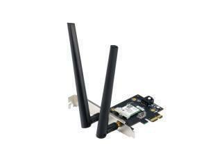 ASUS Wi-Fi 6 802.11ax AX1800 Dual-Band Bluetooth 5.2 PCIe WiFi Adapter                                                                                             