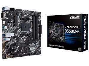 ASUS PRIME B550M-K AMD B550 Chipset Socket AM4 Micro-ATX Motherboard                                                                                               