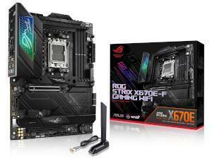 ASU ROG Strix X670E-F Gaming Wifi AMD X670E Chipset Socket AM5 ATX Motherboard                                                                                     