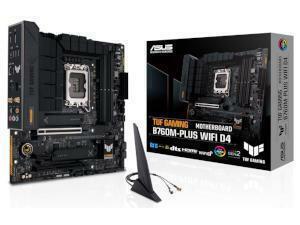 ASUS TUF Gaming B760M-PLUS WIFI D4 Intel B760 Chipset Socket 1700 Micro ATX Motherboard                                                                            