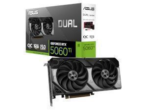 ASUS NVIDIA GeForce RTX 5060 Ti Dual OC 16GB GDDR7 Graphics Card                                                                                                     