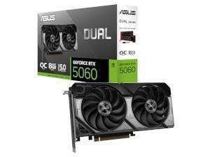 ASUS NVIDIA GeForce RTX 5060 Dual OC 8GB GDDR7 Graphics Card                                                                                                         