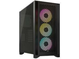 Corsair iCUE 4000D RGB Aiflow Black Tower Chassis                                                                                                                    