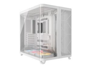 Corsair AIR 5400 RS-R ARGB Triple Chamber Mid-Tower PC Case - White                                                                                                  