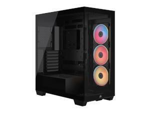 Corsair 3500X LX-R ARGB Mid-Tower PC Case - Black                                                                                                                    