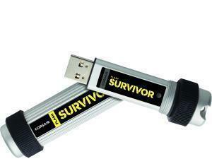 Corsair Flash Survivor 16 GB USB 3.0 Flash Drive - Silver - 256-bit AES                                                                                              