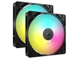 Corsair RS140 RGB Black 140mm Case Fan Double Pack                                                                                                                   