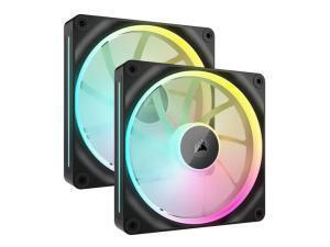 iCUE LINK LX140 RGB 140mm PWM Fan Twin Starter Kit - Black