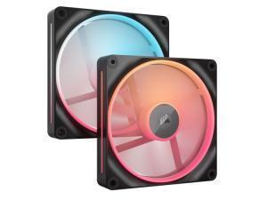 Corsair iCUE LINK LX140-R RGB 140mm PWM Reverse Fans Starter Kit - Black