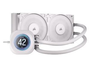 Corsair NAUTILUS 240 RS LCD Liquid CPU Cooler - White                                                                                                                