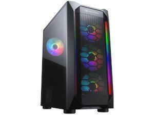 Cougar MX410 Mesh-G High Airflow RGB Gaming Case with Tempered Glass Window - Mid-Tower                                                                              