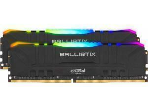 Crucial Ballistix RGB 16GB (2x8GB) DDR4 3600MHz Dual Channel Memory (RAM) Kit                                                                                        