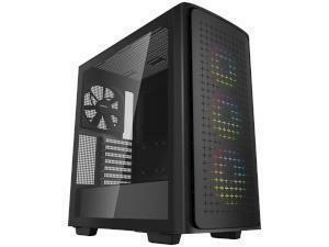 DeepCool CK560 Black ARGB Tempered Glass Tower Chassis                                                                                                               