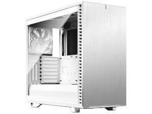 Fractal Design Define 7 Clear Tempered Glass White Tower Chassis - Mid Tower                                                                                         