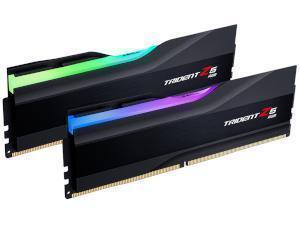 G.Skill Trident Z5 RGB Black 32GB 2x16GB DDR5 6000MHz CL36 Dual Channel Memory RAM Kit                                                                           