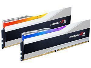G.Skill Trident Z5 RGB Silver 32GB (2x16GB) DDR5 6000MHz CL36 Dual Channel Memory (RAM) Kit                                                                          