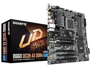 GIGABYTE B660 DS3H AX DDR4 Intel B660 Chipset Socket 1700 Motherboard                                                                                              