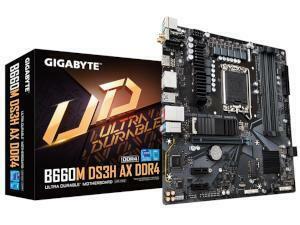 GIGABYTE B660M DS3H AX DDR4 Intel B660 Chipset Socket 1700 Motherboard                                                                                             