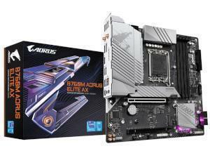 GIGABYTE B760M Aorus Elite AX Intel B760 Chipset Socket 1700 Micro ATX Motherboard                                                                                 
