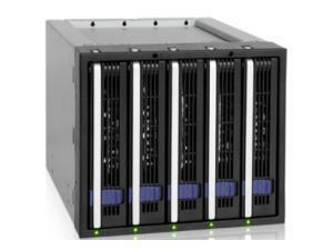Icy Dock FatCage MB155SP-B 5 Bay Hot-Swap Backplane Cage                                                                                                             