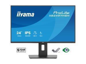 iiyama XB2497HSN-B1 24inch IPS LCD USB-C Dock Display with 65W Charging                                                                                                 