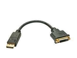 Lindy DisplayPort Male to DVI Female Adapter Cable 15CM                                                                                                              