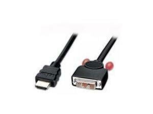 Lindy HDMI to DVI-D Black Cable - 0.5m