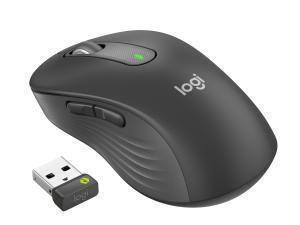 Logitech Signature M650 L for Business Mouse, right-handed, 5 buttons, wireless 2.4 GHz, Bluetooth, graphite                                                         