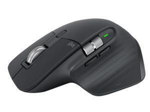 Logitech MX MASTER 3S Mouse - Bluetooth/Radio Frequency - USB - Darkfield - 7 Buttons - Graphite Grey - 1 Pack - Wireless - 2.40 GHz - Yes - 8000 dpi - Scroll Whee