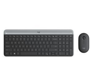 Logitech Slim MK470 Keyboard & Mouse - English (UK) - USB Wireless RF