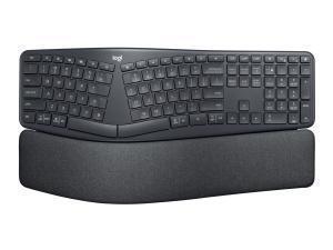 Logitech Ergo K860 for Business,  Full-size 100%. Keyboard style: Curved RF Wireless plus Bluetooth                                                                   
