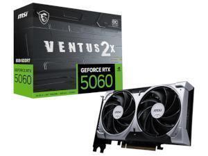 MSI NVIDIA GeForce RTX 5060 Ventus 2X OC 8GB GDDR7 Graphics Card                                                                                                     